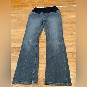 Maternity pants womens size 2 liz lang blue